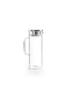 Jarra de borosilicato y acero inoxidable para nevera 1,1 l