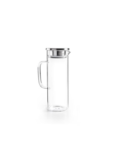 Jarra de borosilicato y acero inoxidable para nevera 1,1 l