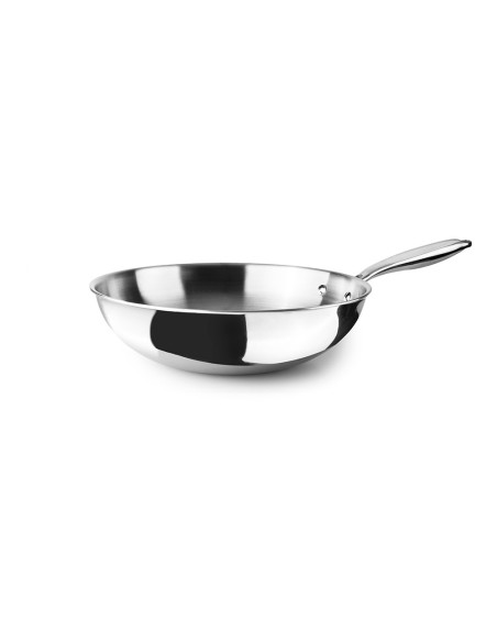 Wok triply natural (inox/alum/inox) ø20 cm