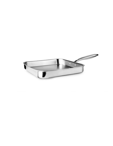 Grill liso triply natural (inox/alum/inox) 28 x 28 cm