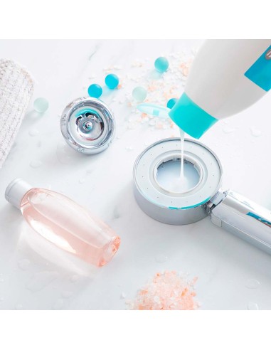 Mango de ducha doble con dispensador 3 en 1 xawara