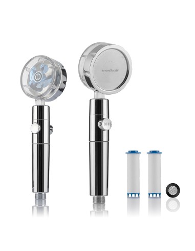 Mango de ducha con hélices de presión y filtro purificador, heliwer