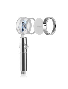 Mango de ducha con hélices de presión y filtro purificador, heliwer 2