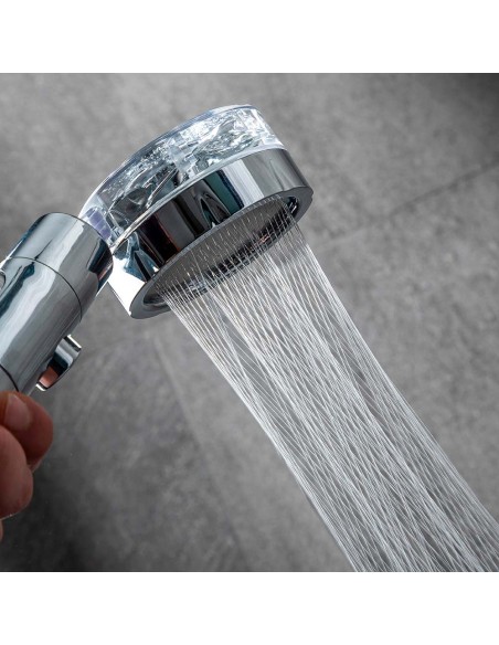 Mango de ducha con hélices de presión y filtro purificador, heliwer