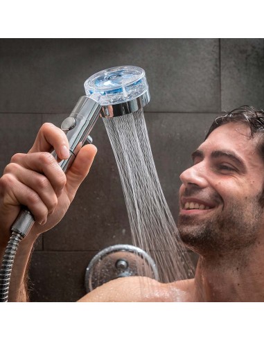Mango de ducha con hélices de presión y filtro...