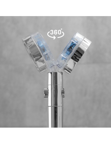 Mango de ducha con hélices de presión y filtro...