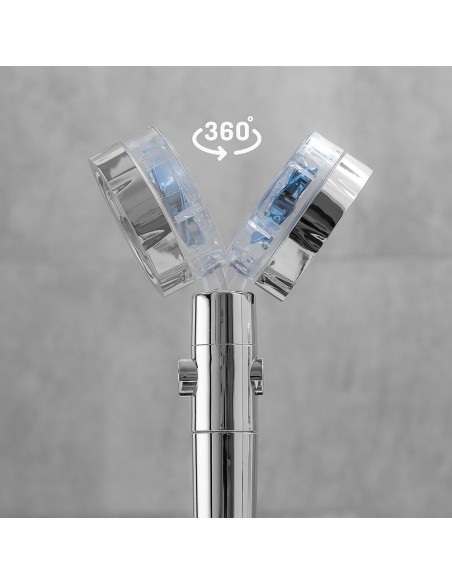 Mango de ducha con hélices de presión y filtro purificador, heliwer