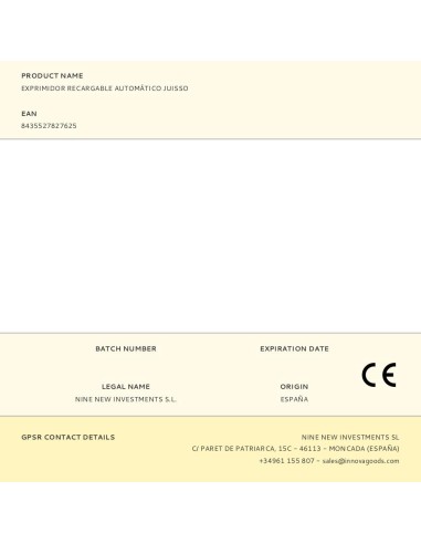 Exprimidor recargable automático portátil...