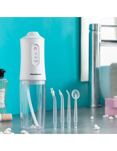 Irrigador dental recargable portátil, denter, 4 w, 6 x 6 x 21 cm