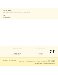 Quemador a gas butano/propano ø45 cm, 3 fuegos 2