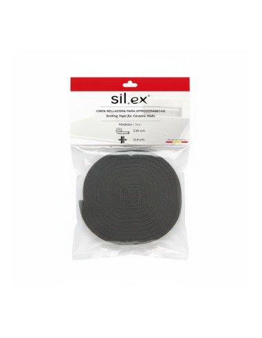 Cinta selladora para vitrocerámica gris oscuro,...