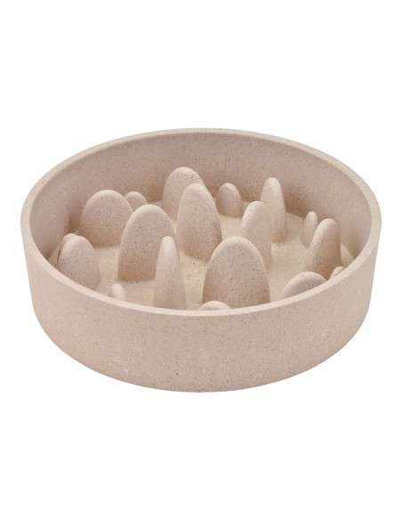 Comedero bambú, slow, beige, 1430 ml, ø21,5 x 21,5 x 6 cm