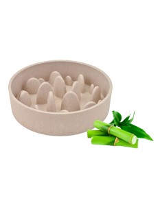 Comedero bambú, slow, beige, 800 ml, ø17,5 x 17,5 x 5 cm 2