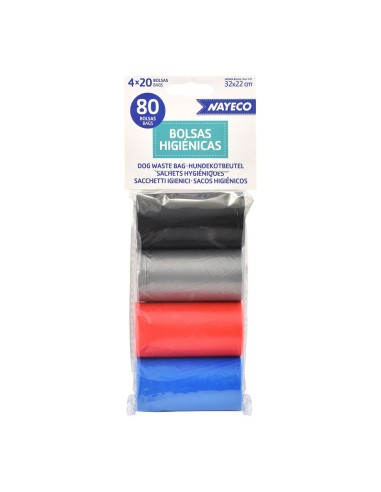 Bolsas higiénicas colores surtidos 4 rollos de...