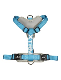 Arnés x-trm cronos neon flash azul, t-m 20 mm x 46-75 cm