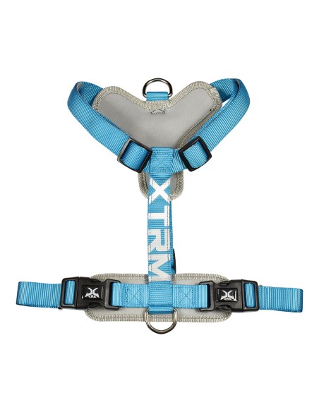 Arnés x-trm cronos neon flash azul, t-m 20 mm x 46-75 cm