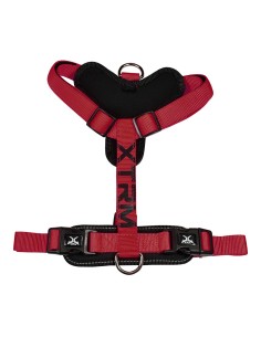 Arnés x-trm cronos neon flash rojo/negro, t-l 25 mm x 60-100 cm