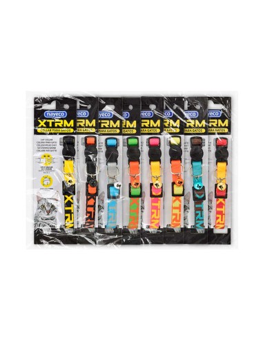 Collar gato x-trm neon flash 10 mm x 22-33 cm,...