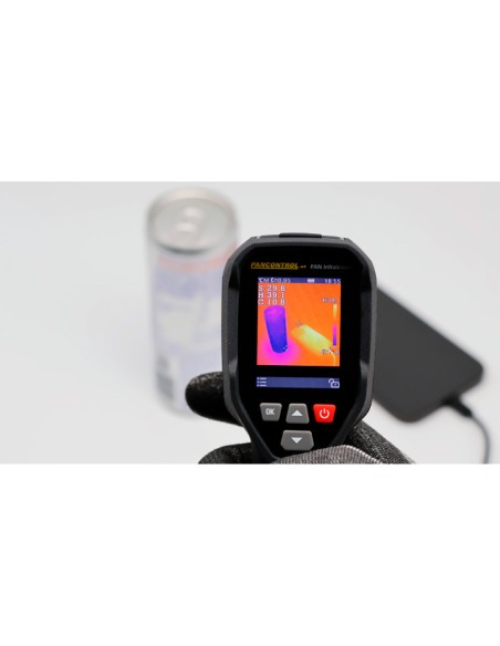 Cámara térmica infrarroja, 5,5 × 8 × 18 cm