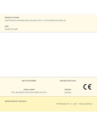 Adaptador de prueba para estaciones wallbox...