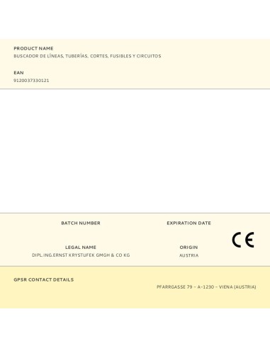 Buscador de líneas, tuberías, cortes, fusibles...