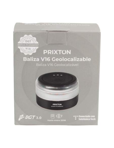 Baliza v16 de emergencia homologada conectada geolocalizable con dgt 3.0 prixton
