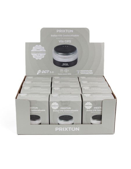 Baliza v16 de emergencia homologada conectada geolocalizable con dgt 3.0 prixton