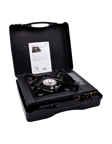 Cocina portátil de gas de 1 fuego, 20 kw, 146 g/h