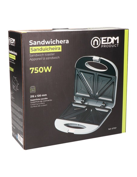Sandwichera doble 750 w