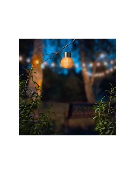 Farolillo redondo solar, colores variados, ø7 x 9,5 cm