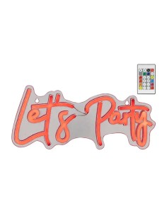 Luz led neón decorativa let´s party