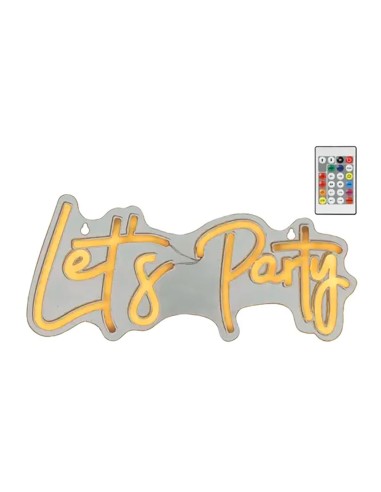 Luz led neón decorativa let´s party