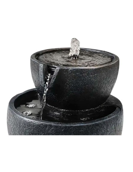 Fuente solar de poliresina, para exterior ip68, ø21 x 8,3 cm