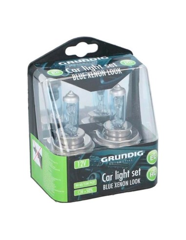 Set 2 bombillas para coche 12v h4 xenon grundig