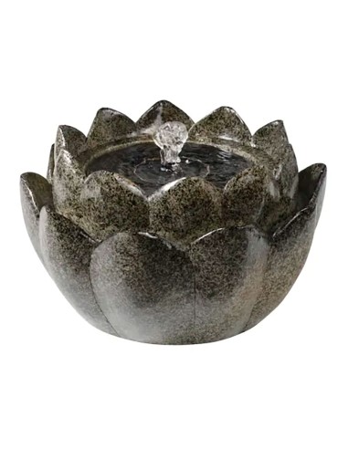 Fuente solar en forma de flor de poliresina, para exterior ip68