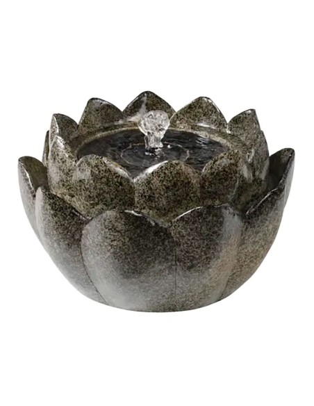 Fuente solar en forma de flor de poliresina, para exterior ip68