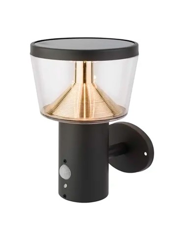 Aplique solar con sensor de movimiento luz fija 40 leds, 600 im