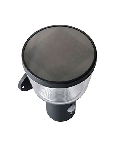 Aplique solar con sensor de movimiento luz fija...