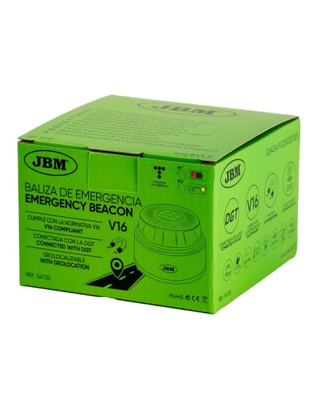Baliza v16 de emergencia homologada conectada geolocalizable con dgt 3.0