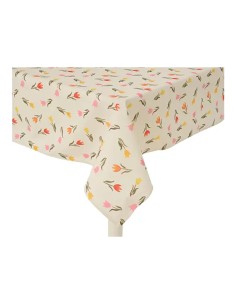 Mantel de poliéster y algodón, diseño de tulipanes, modelos variados 2