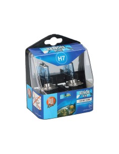 Set 2 bombillas para coche 12v h7 xenon 55w