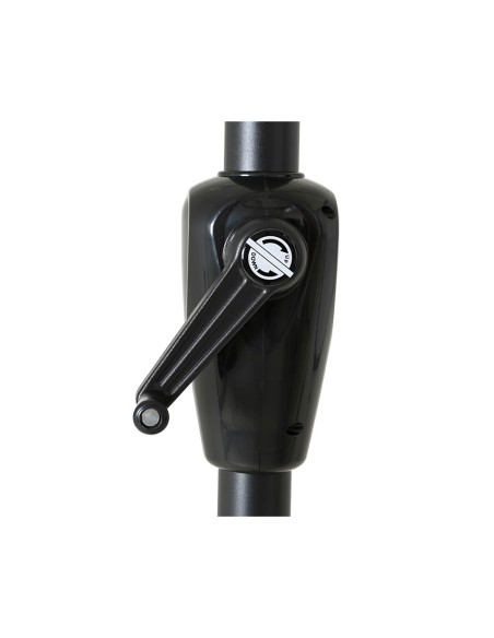 Sombrilla para jardín poliéster ø2,70 m color blanco ribete azul