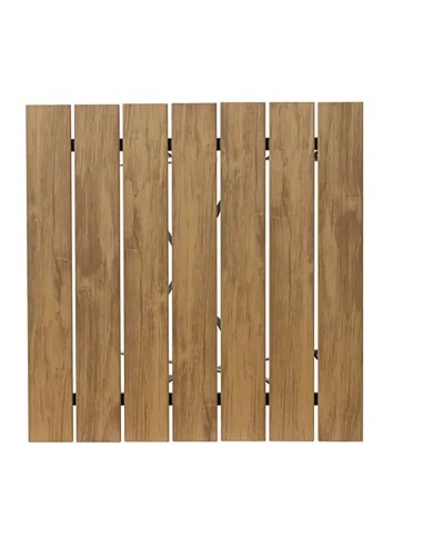 Set jardín mesa y 2 sillas plegables leeds marrón