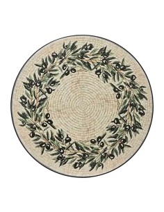 Mesa metálica/mosaico plegable, atenas, color negro, para exterior ø58 x 75 cm 2