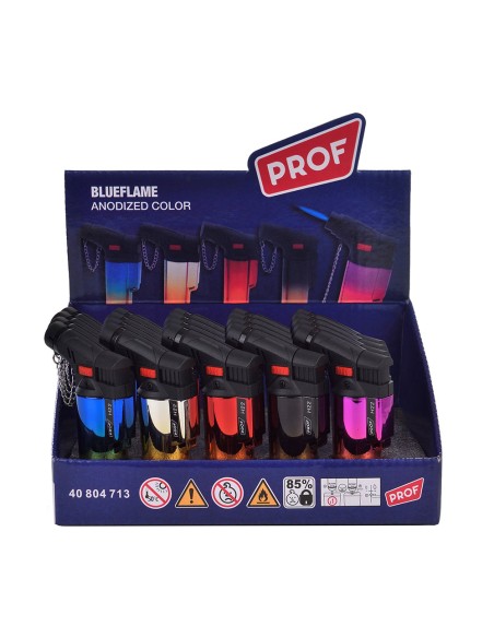 Encendedor electrónico antorcha anodized colores surtidos euro/u