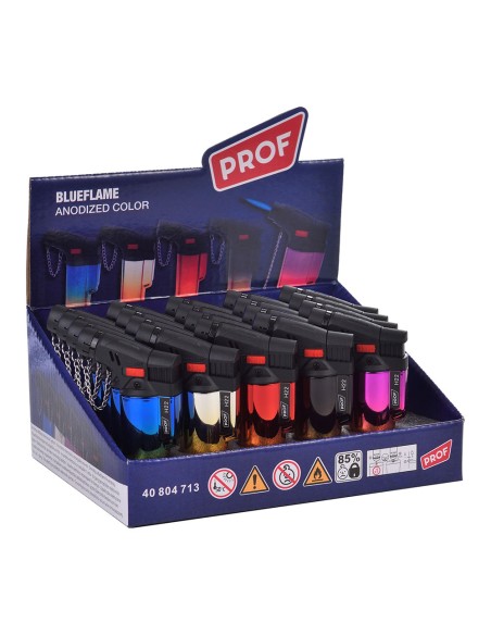 Encendedor electrónico antorcha anodized colores surtidos euro/u