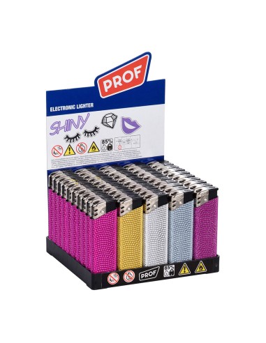 Encendedor electrónico shiny, colores surtidos...