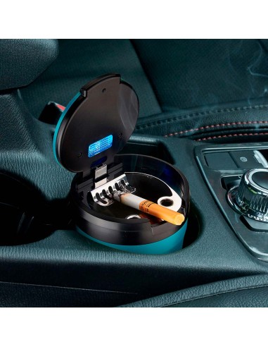 Cenicero redondo con led, colores surtidos, ø8...