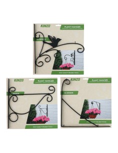 Colgador de plantas negro, modelos variados, 28 x 28 cm