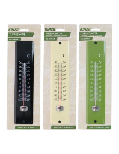 Termómetro de jardín, colores surtidos 7 x 1,5 x 29,5 cm